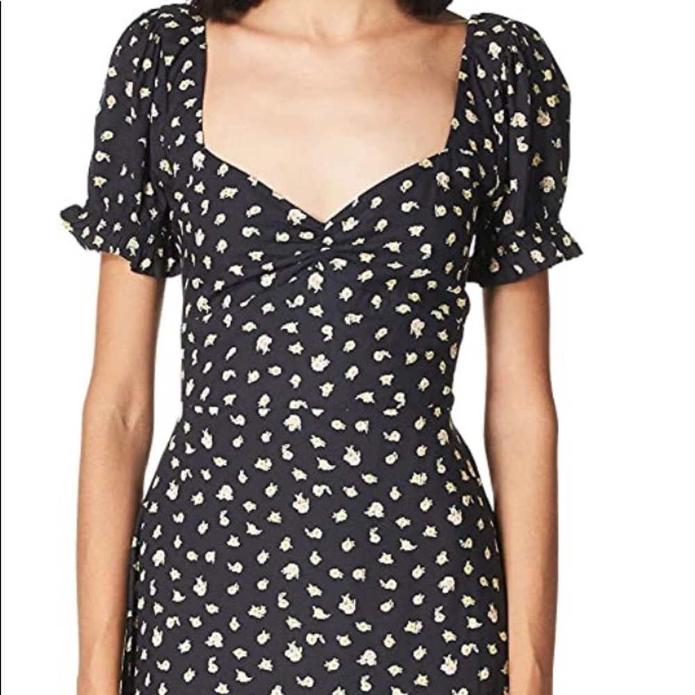 Billabong Love Letters Midi Dress (Black Floral)